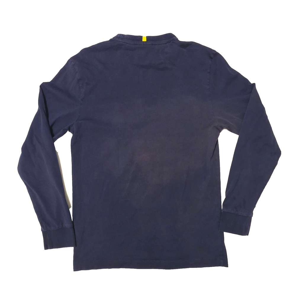 Lacoste x National Geographic Long Sleeve T Shirt Mens S Navy Blue Zebra Croc - Picture 2 of 13